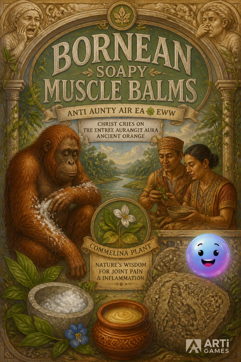 Bornean soapy muscle balms