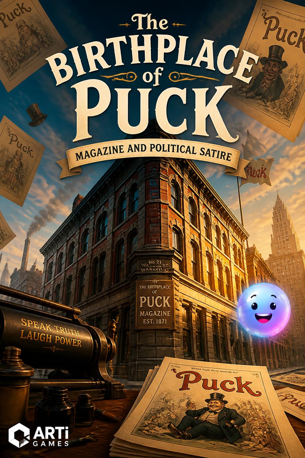 The birthplace of Puck magazine and political satire