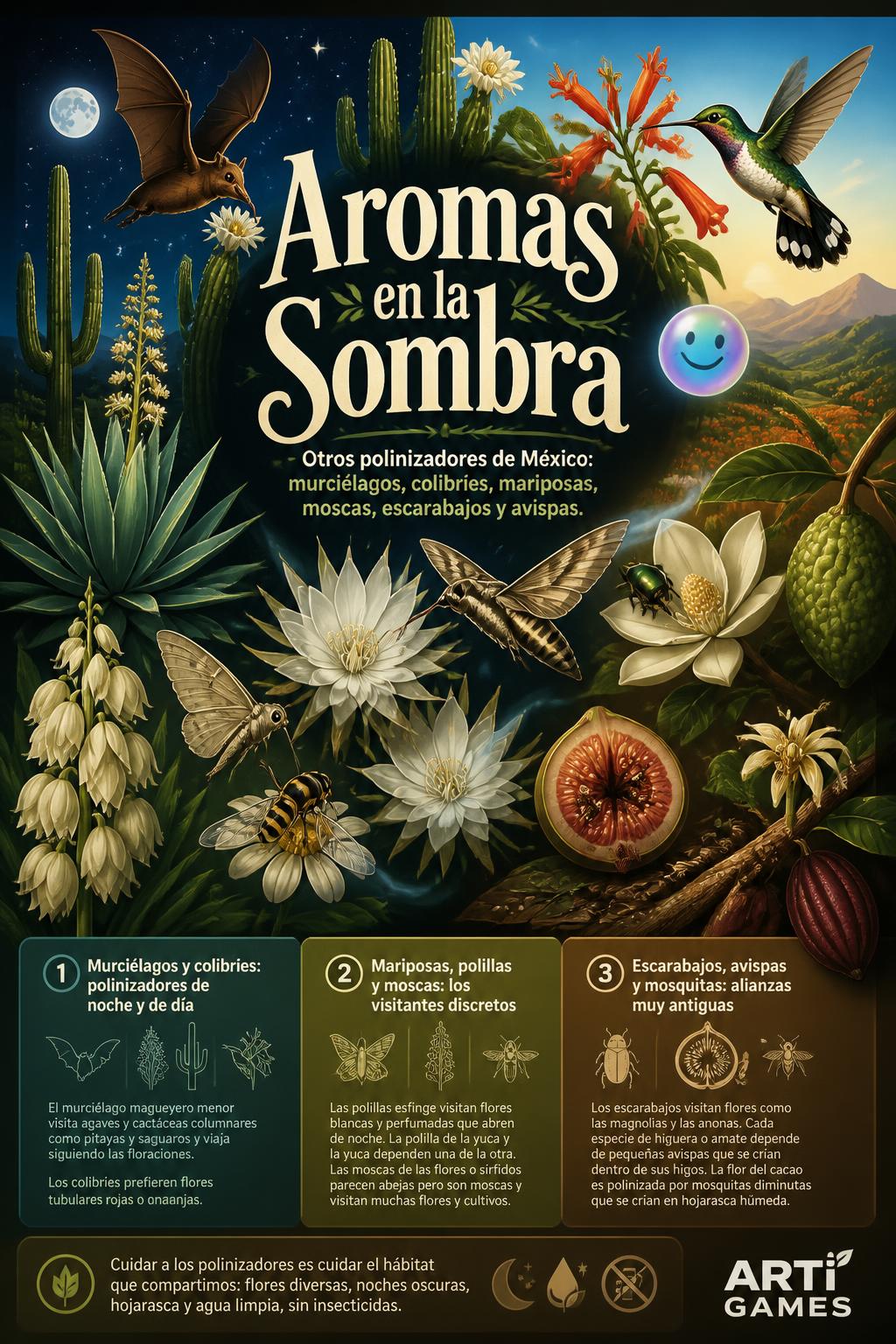 Aromas en la Sombra* (3 words) - Very close to Aromas en la