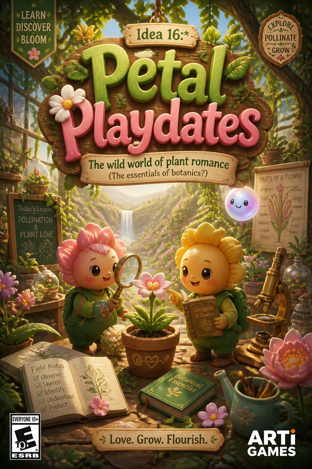 Idea 16:* Petal Playdates (Very cute, toy-like