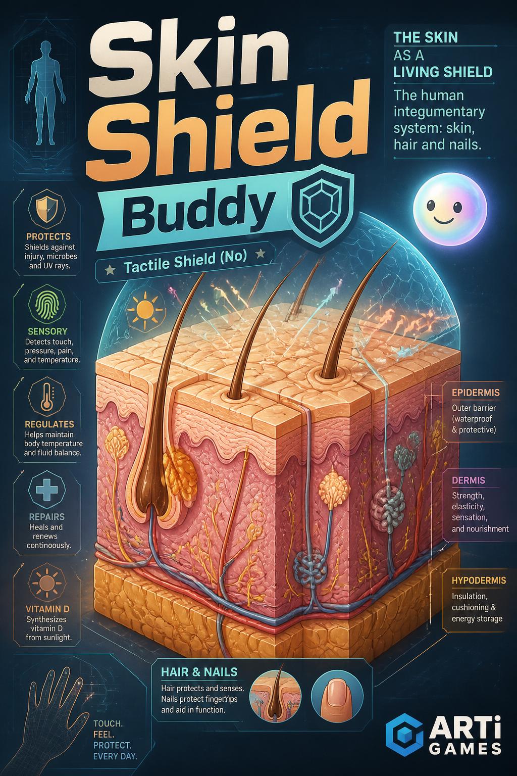 Skin Shield Buddy
        *   Tactile Shield (No)
        *