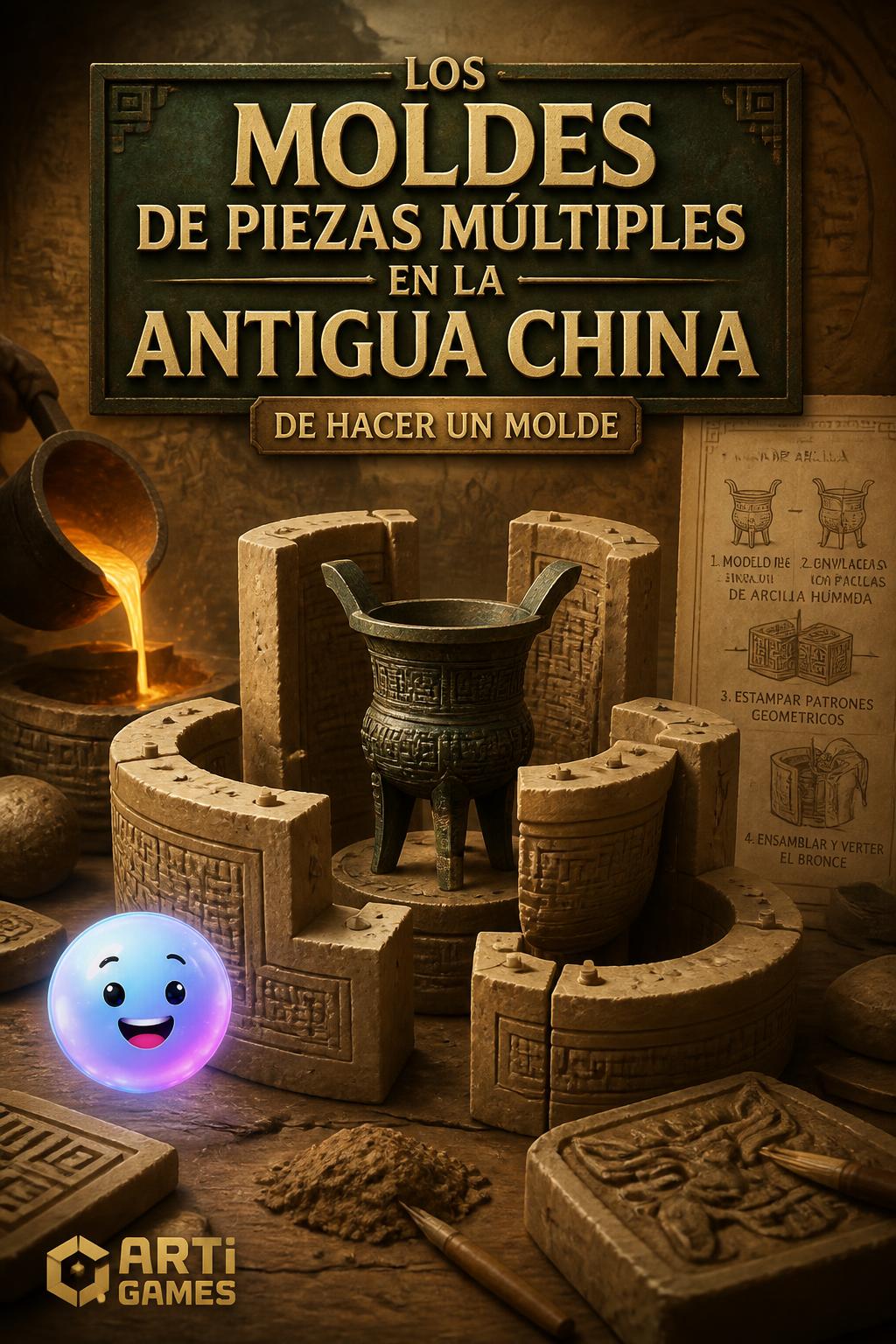 Los moldes de piezas múltiples en la antigua China