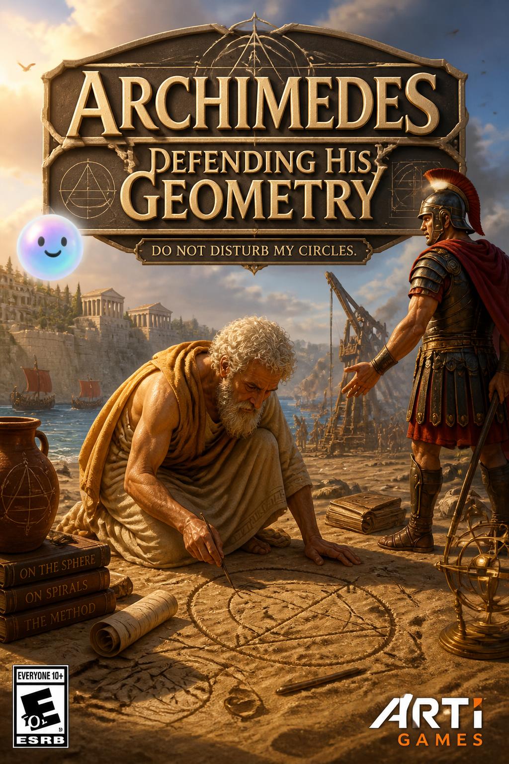 Archimedes defending his geometry