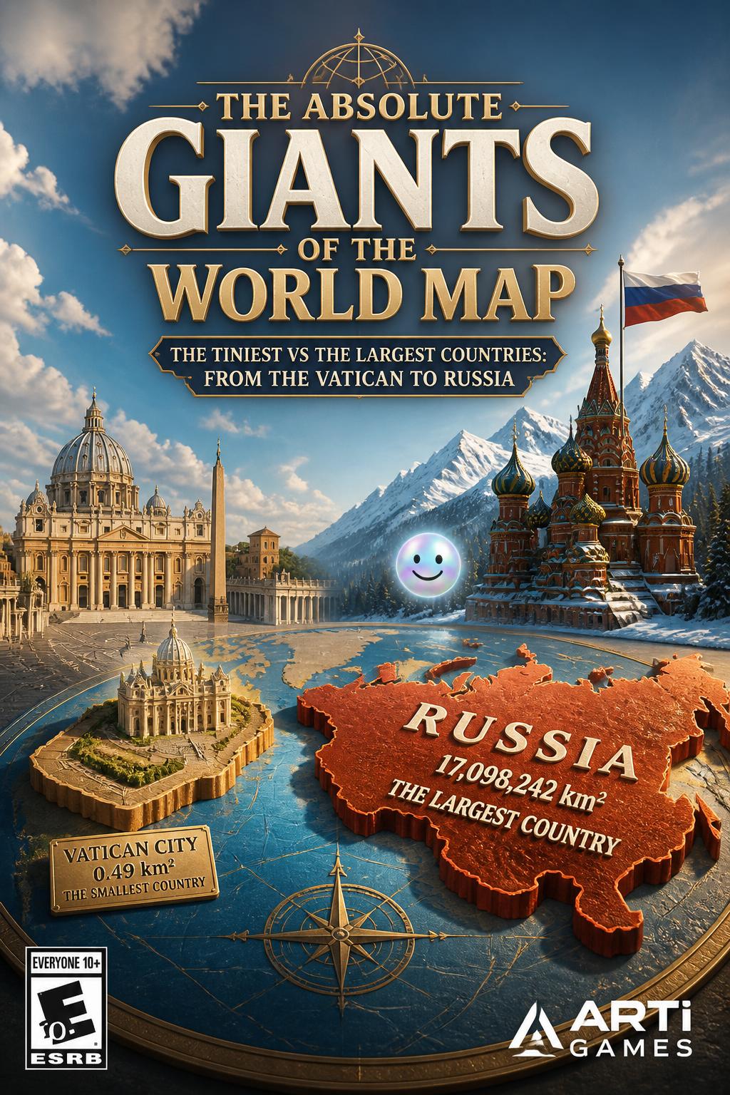 The absolute giants of the world map