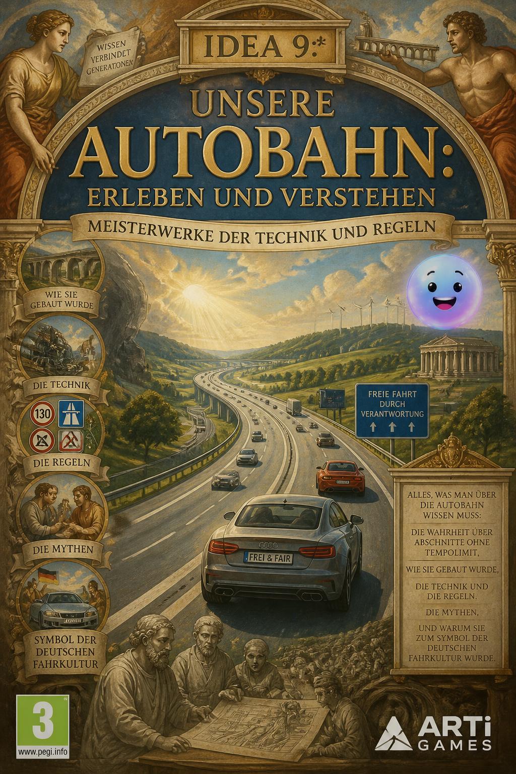 Idea 9:* Unsere Autobahn: Erleben und Verstehen (4 words)
