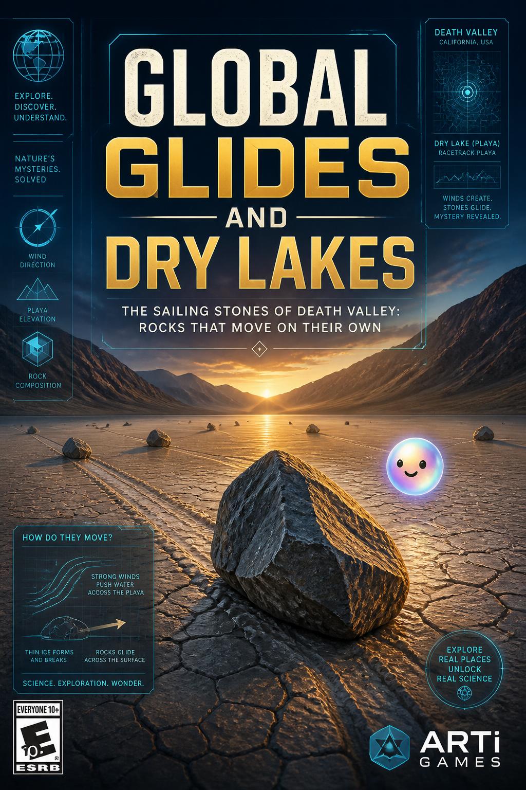 Global glides and dry lakes