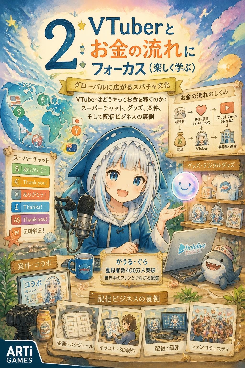 2: Focus on VTuber & Money flow (Playful)*
        *