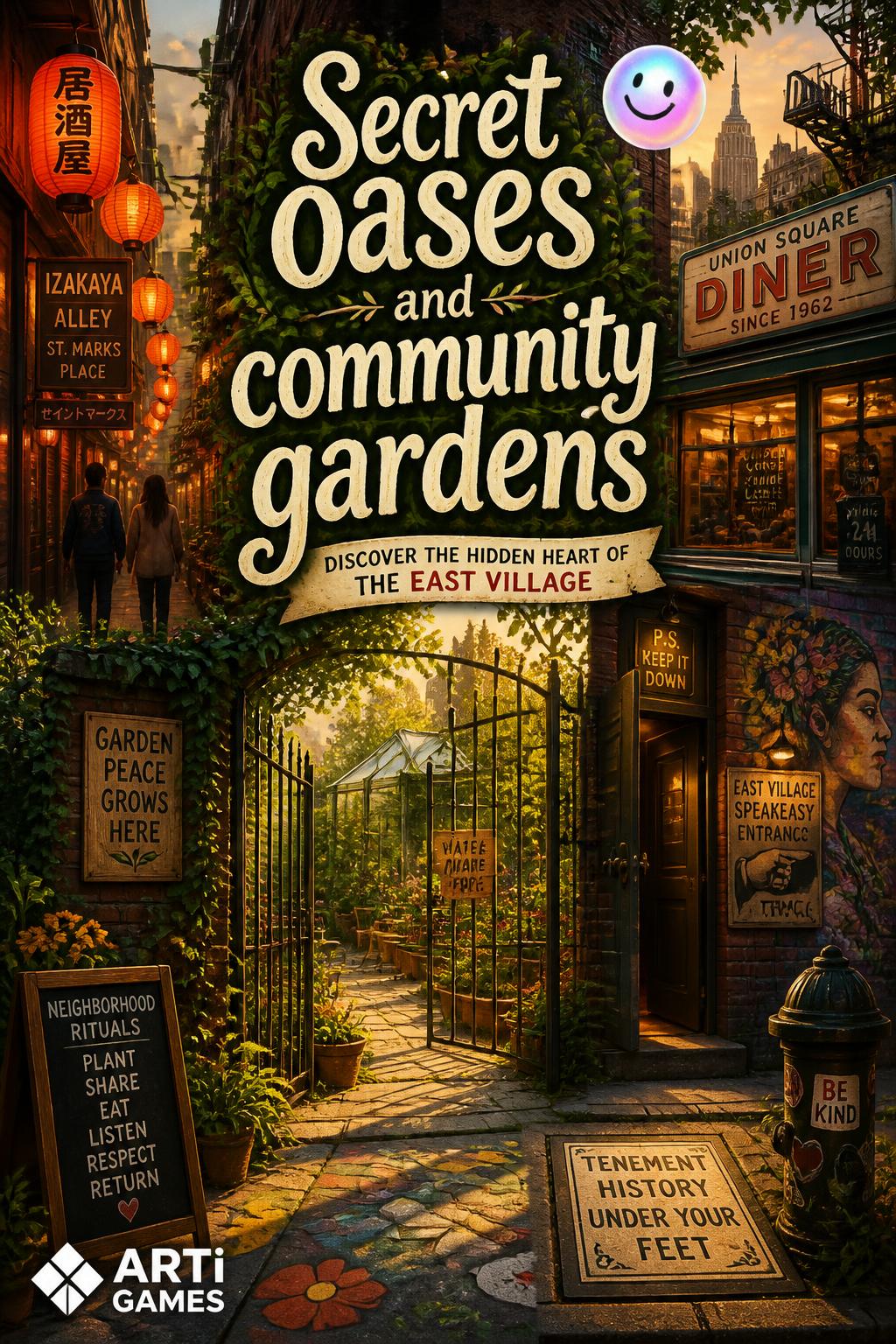 Secret oases and community gardens