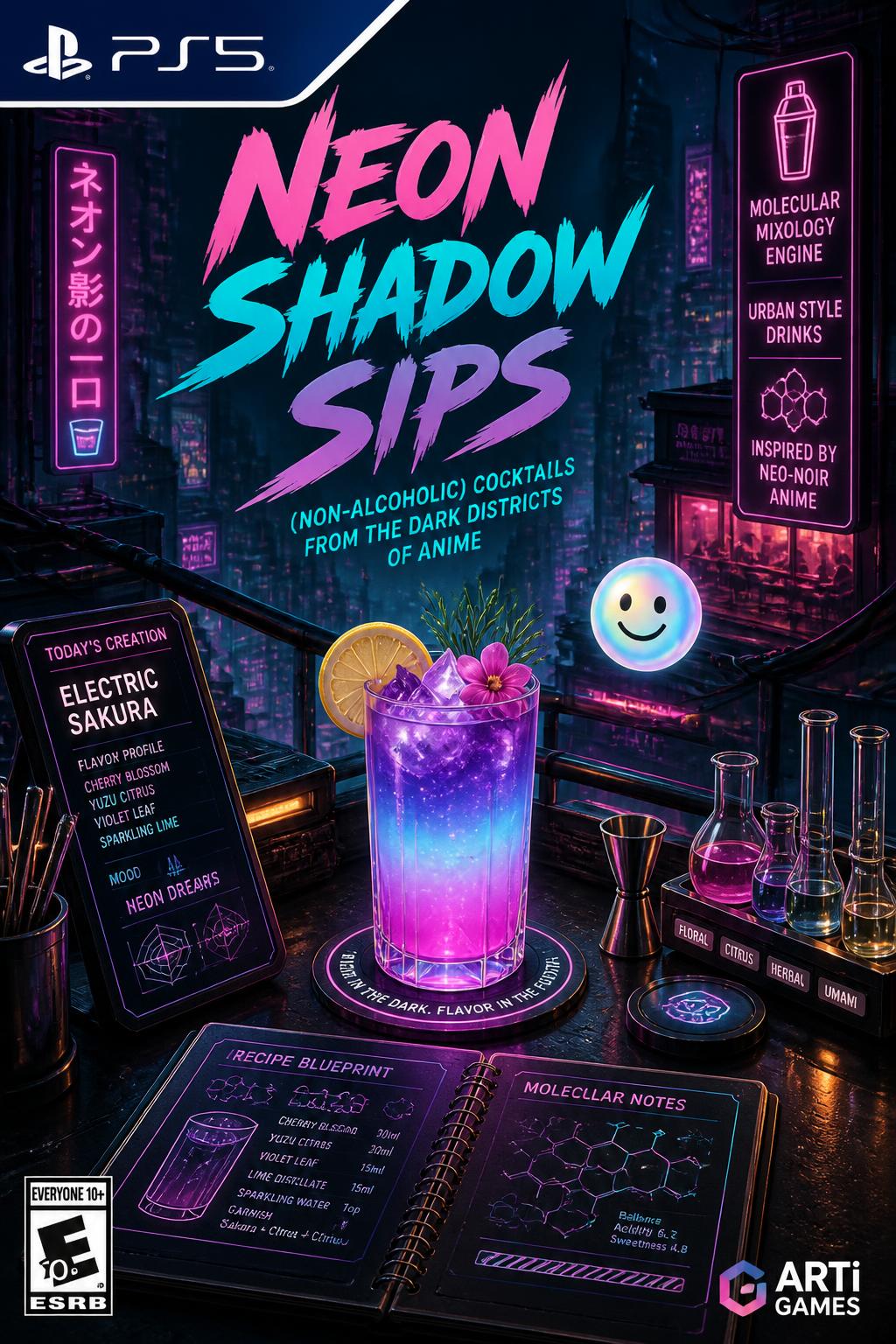 Neon Shadow Sips