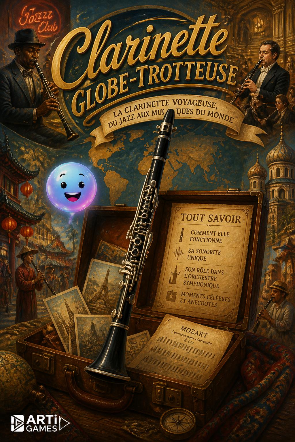Clarinette Globe-Trotteuse