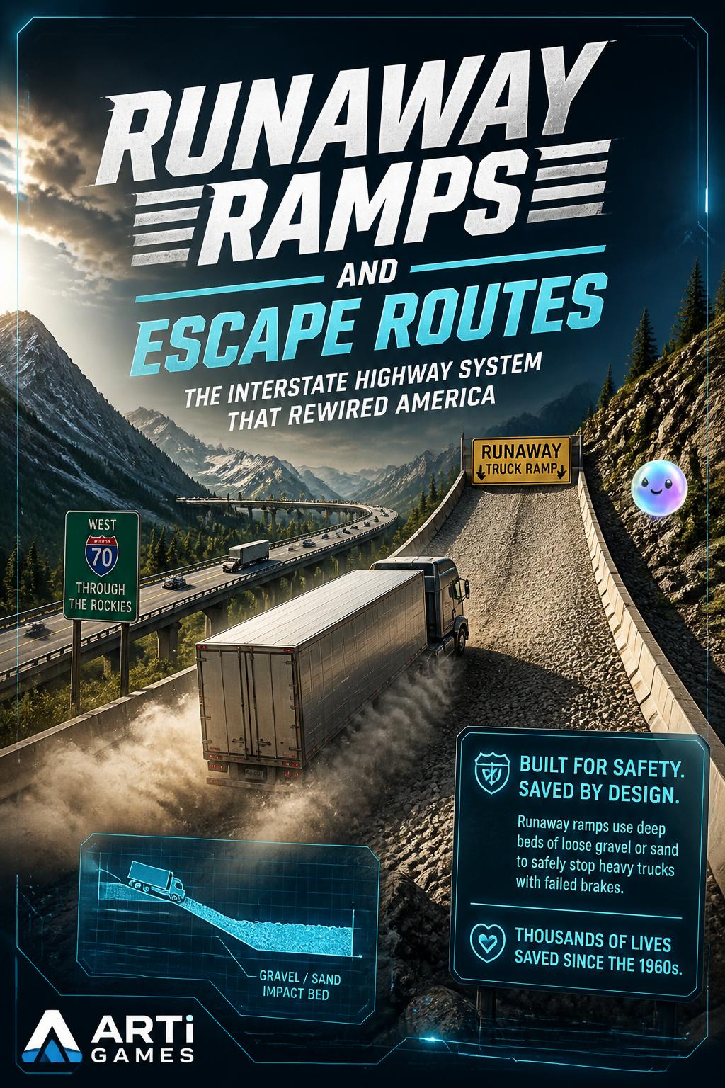Runaway ramps and escape routes
