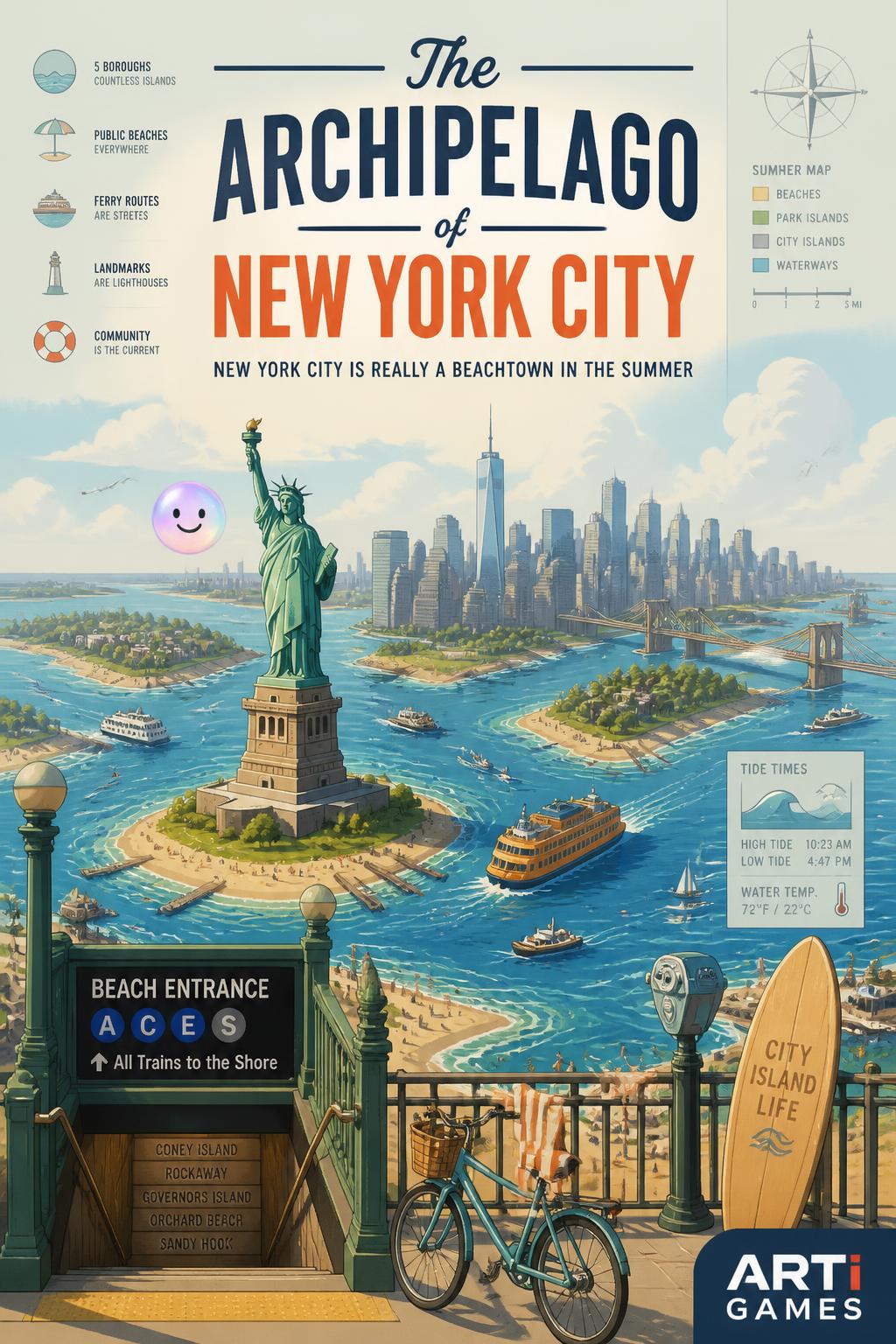 The archipelago of New York City