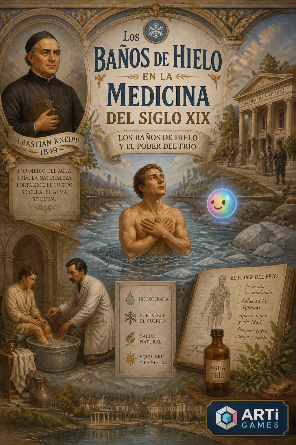 Los baños de hielo en la medicina del siglo XIX