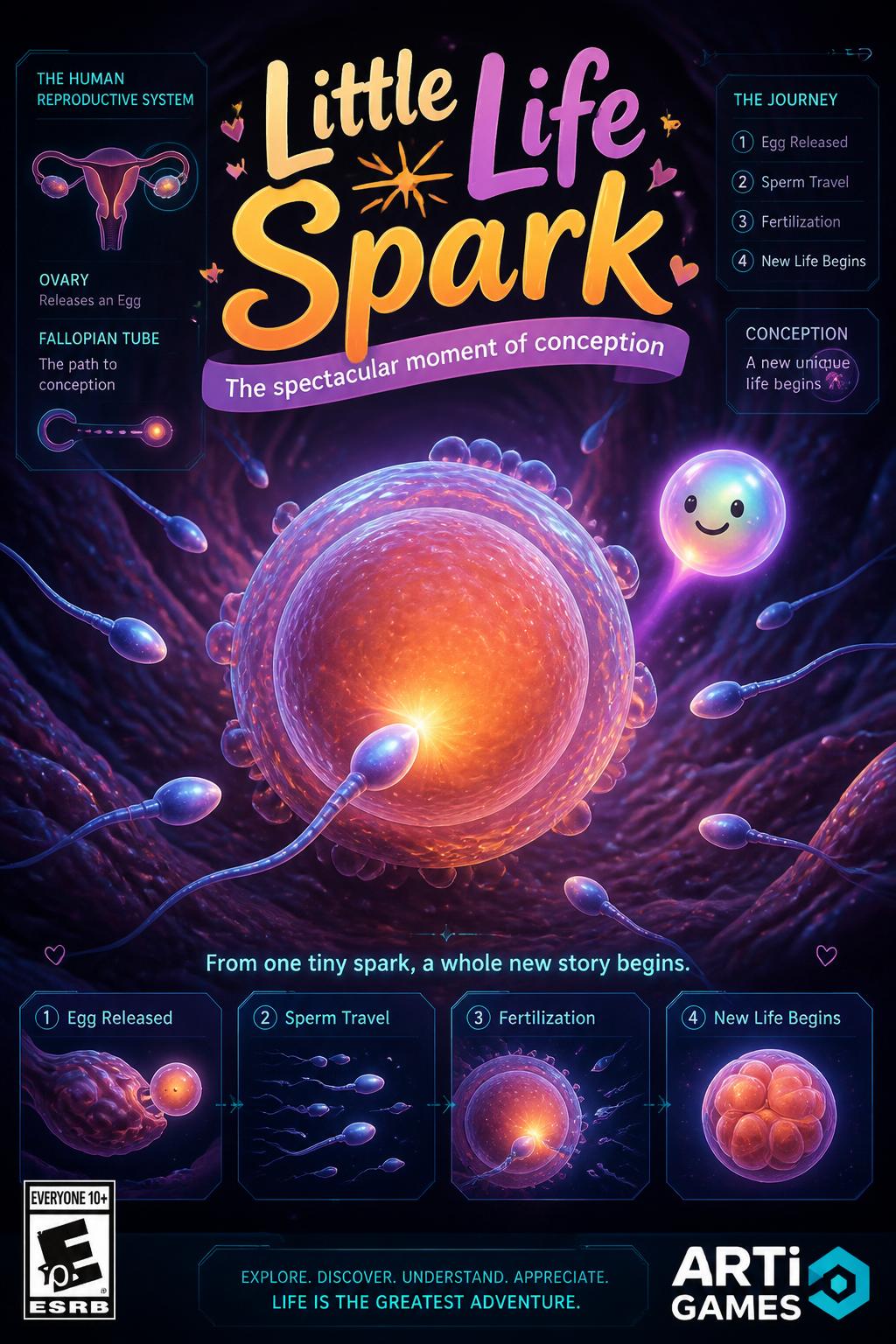 Little Life Spark - cute, friendly, tactile.
    *   The