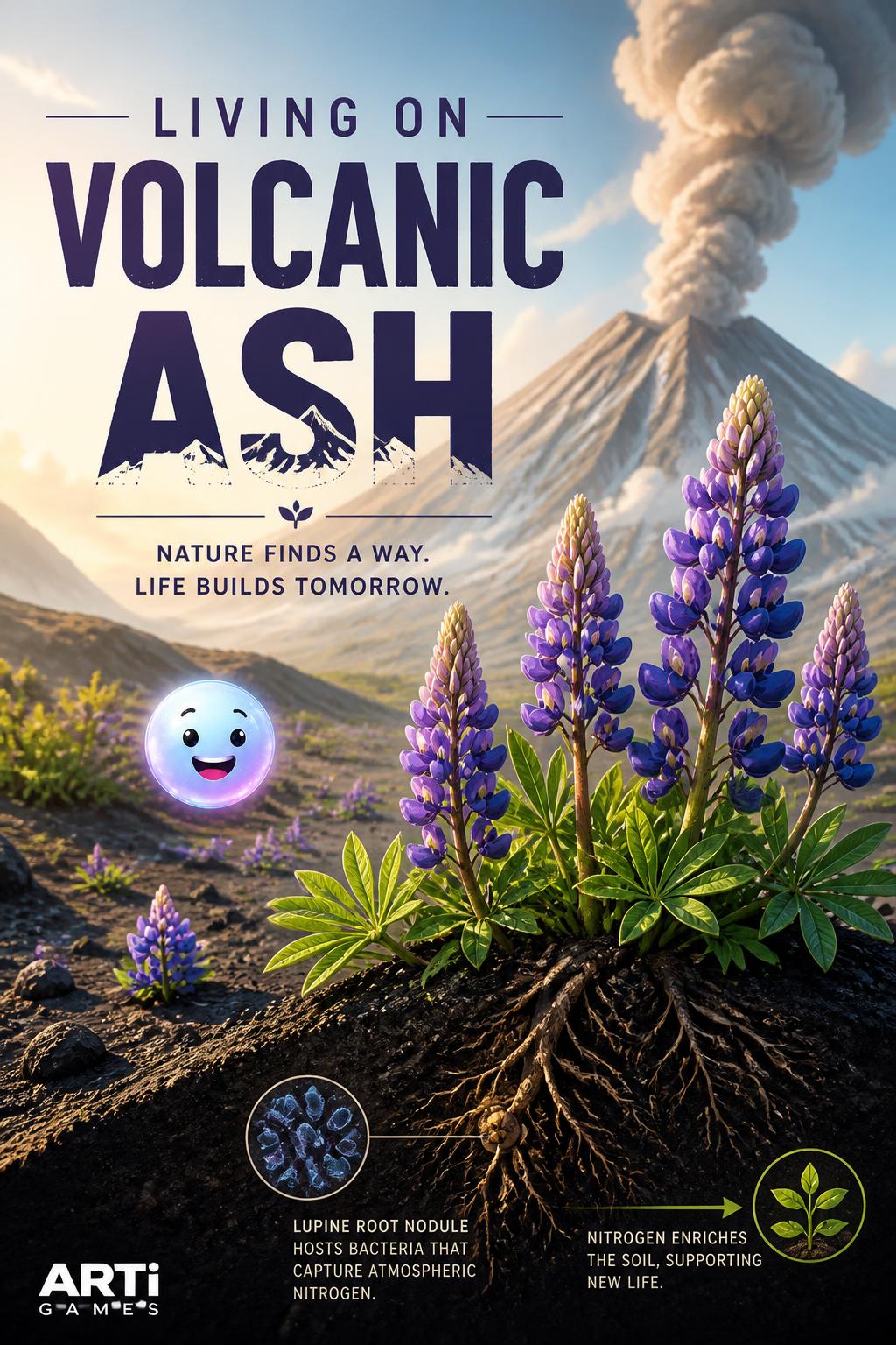 Living on volcanic ash