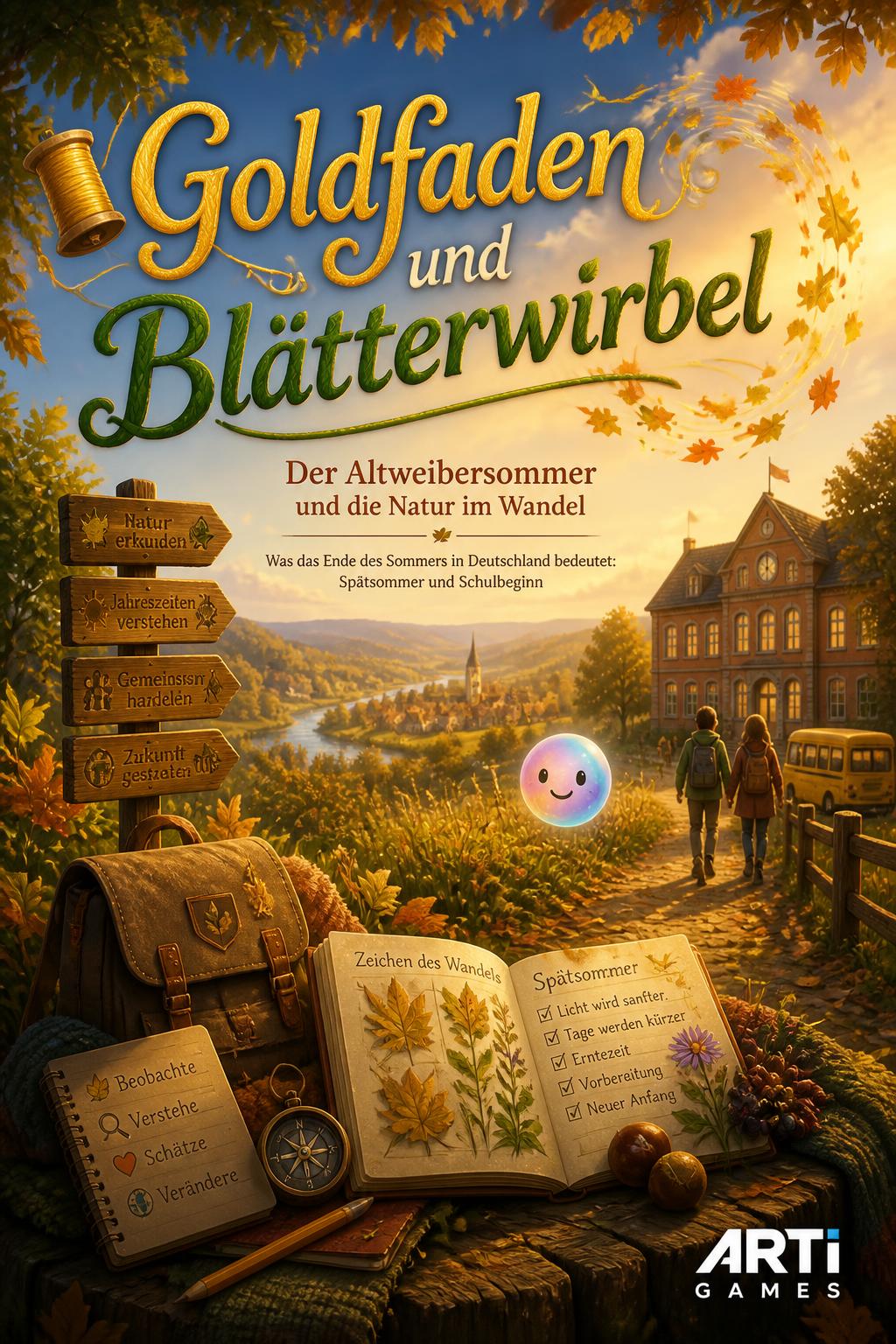 Goldfaden und Blätterwirbel