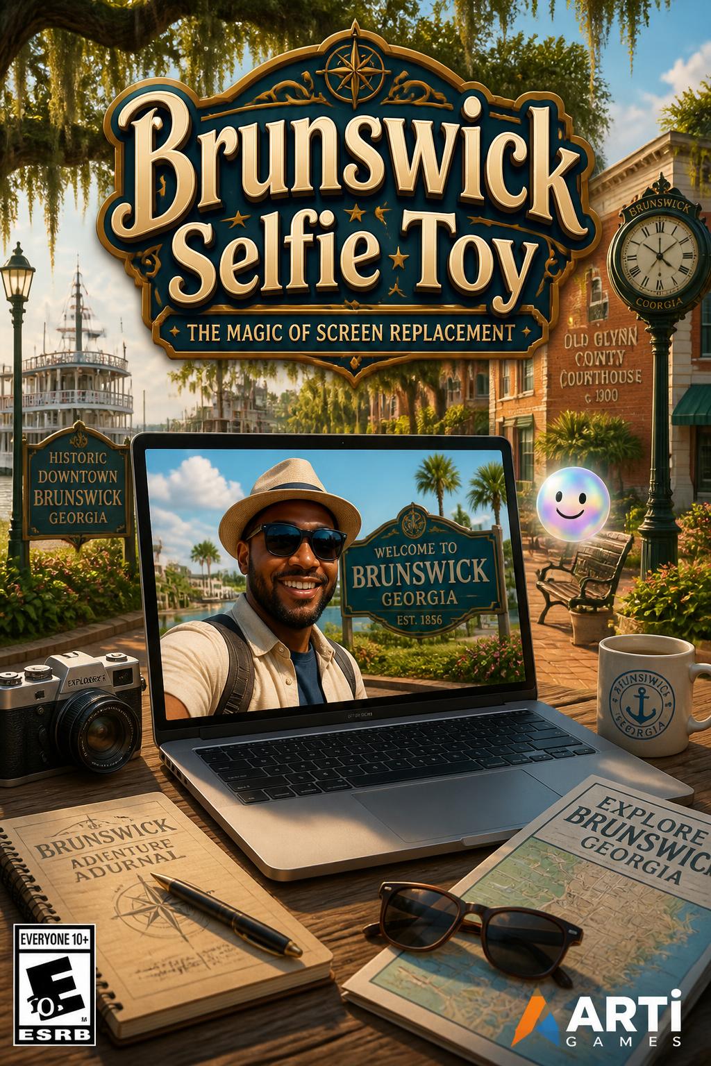 4 words?) - 4 words.
* Brunswick Selfie Toy