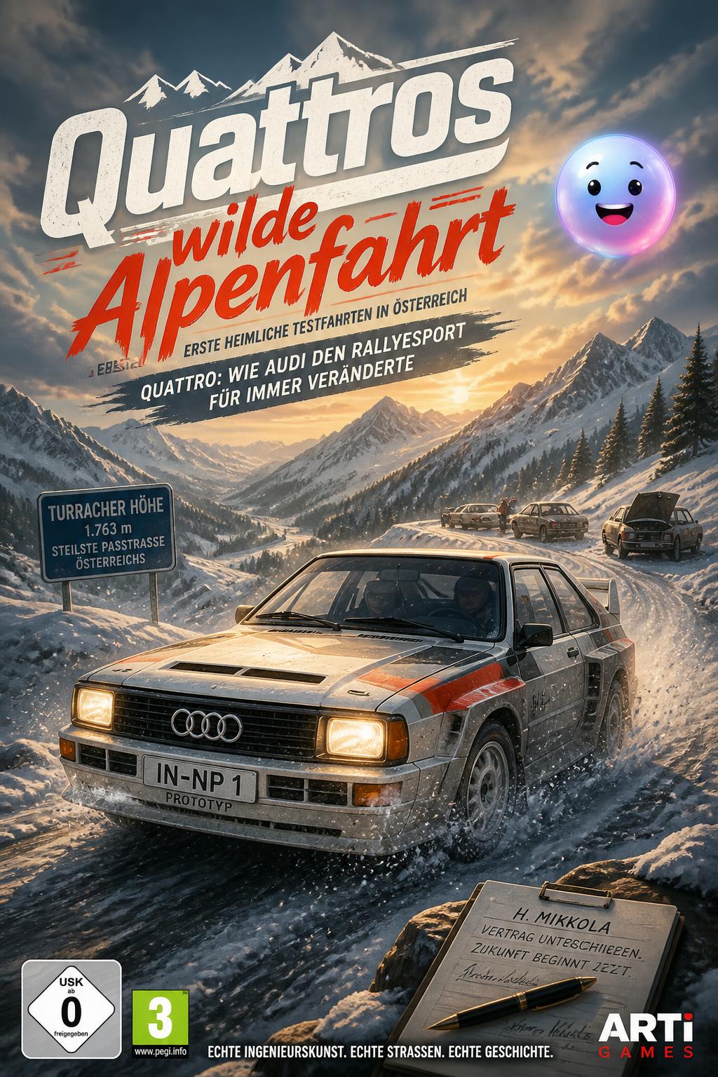 Quattros wilde Alpenfahrt