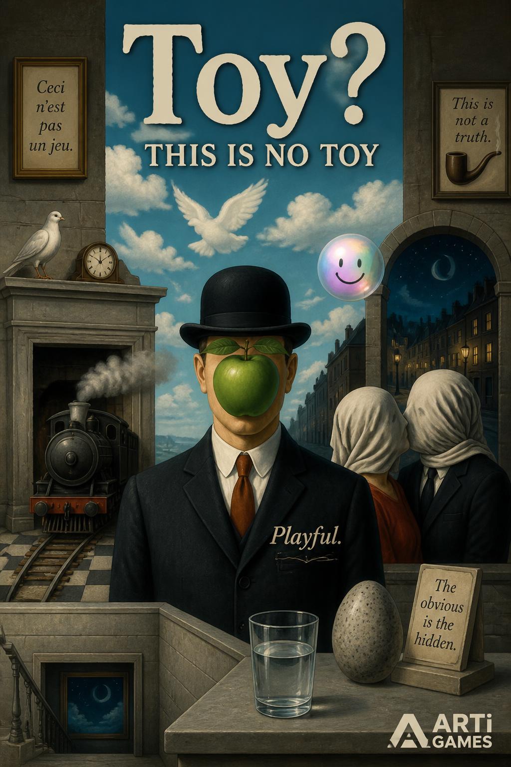 Toy? (4 words) - Playful.
        *   This Is No Toy (