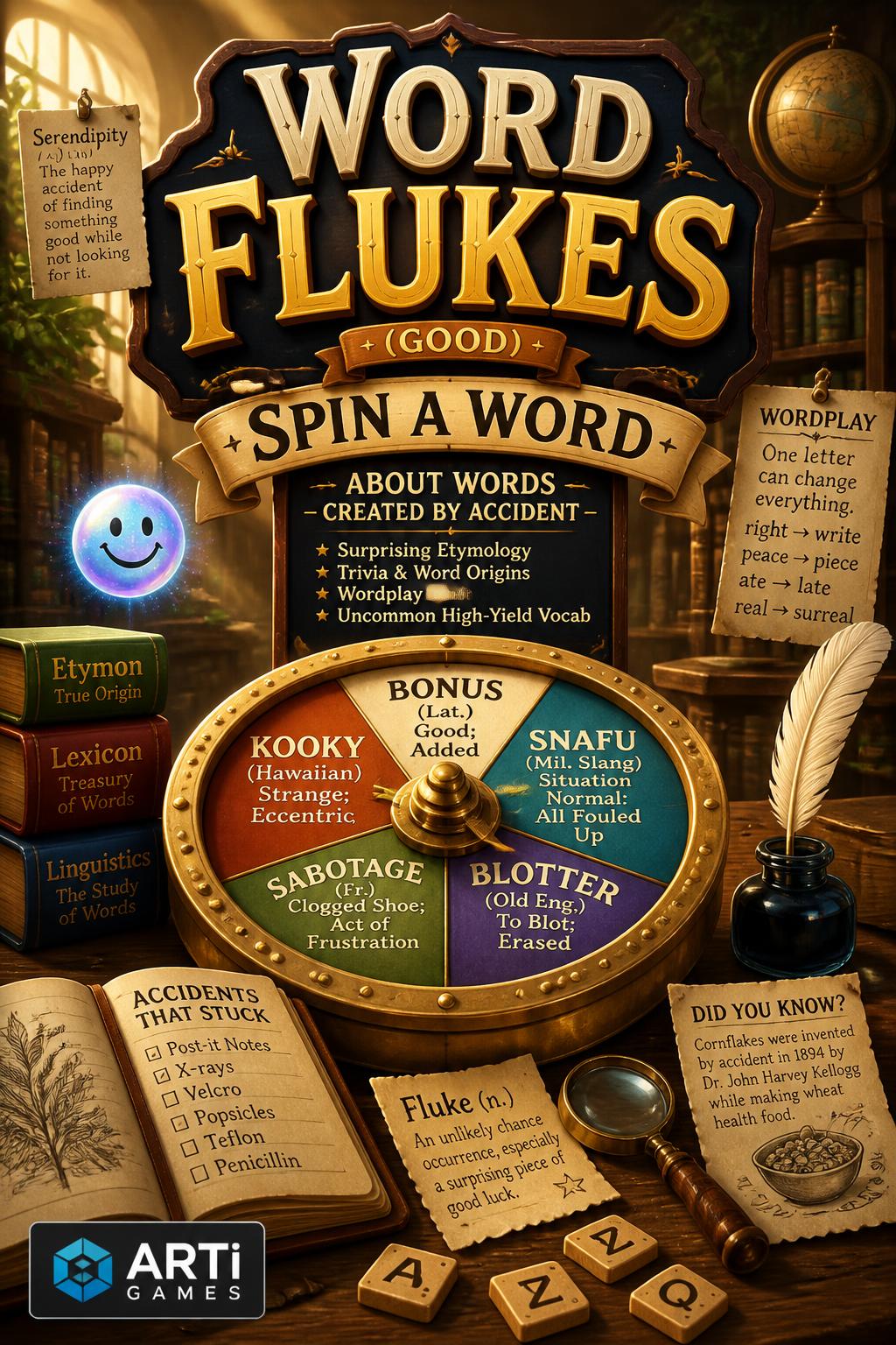 *Word Flukes* (Good)
        *   *Spin a Word* (