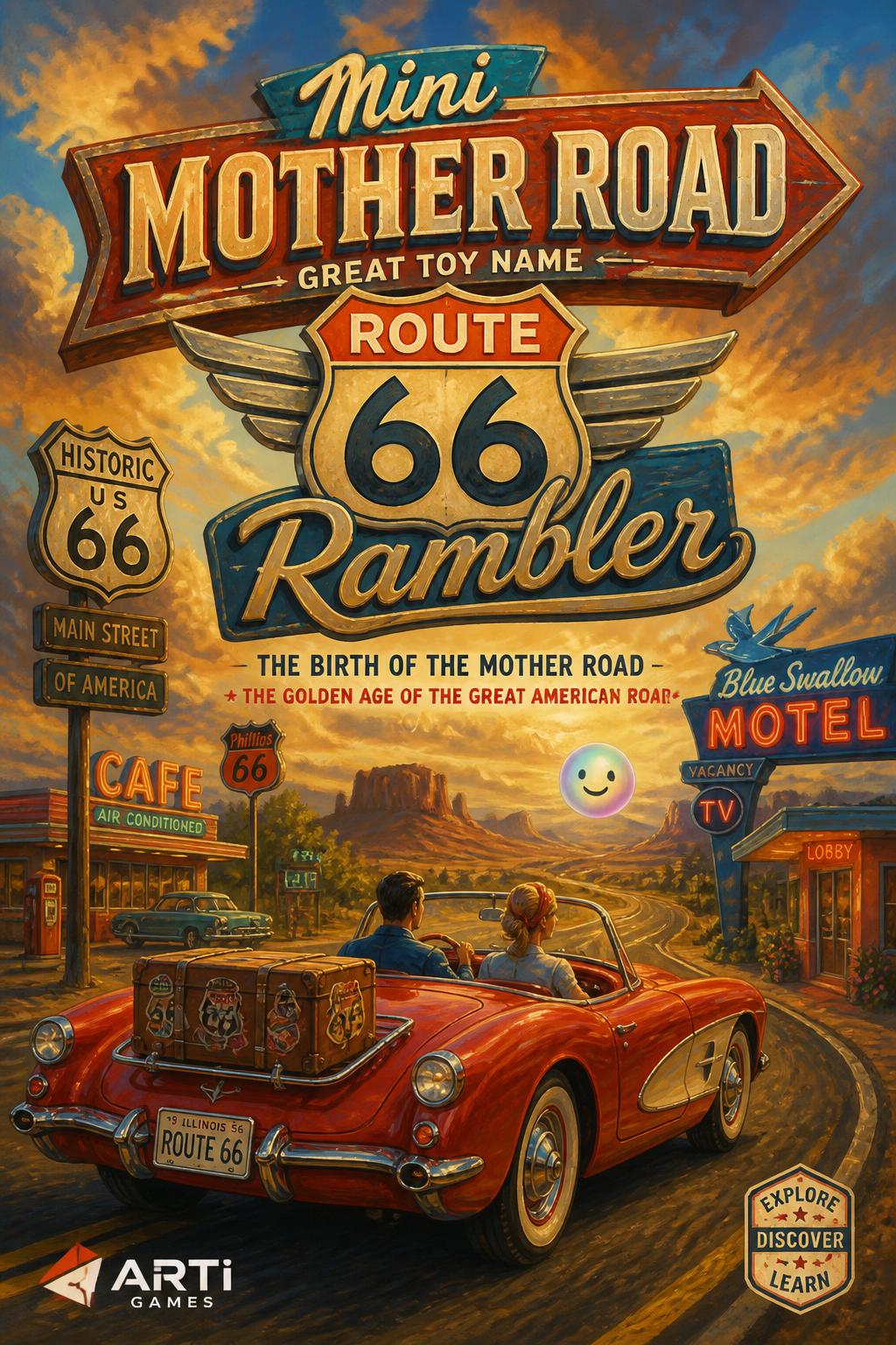 Mini Mother Road - great toy name.
* Route 66 Rambler