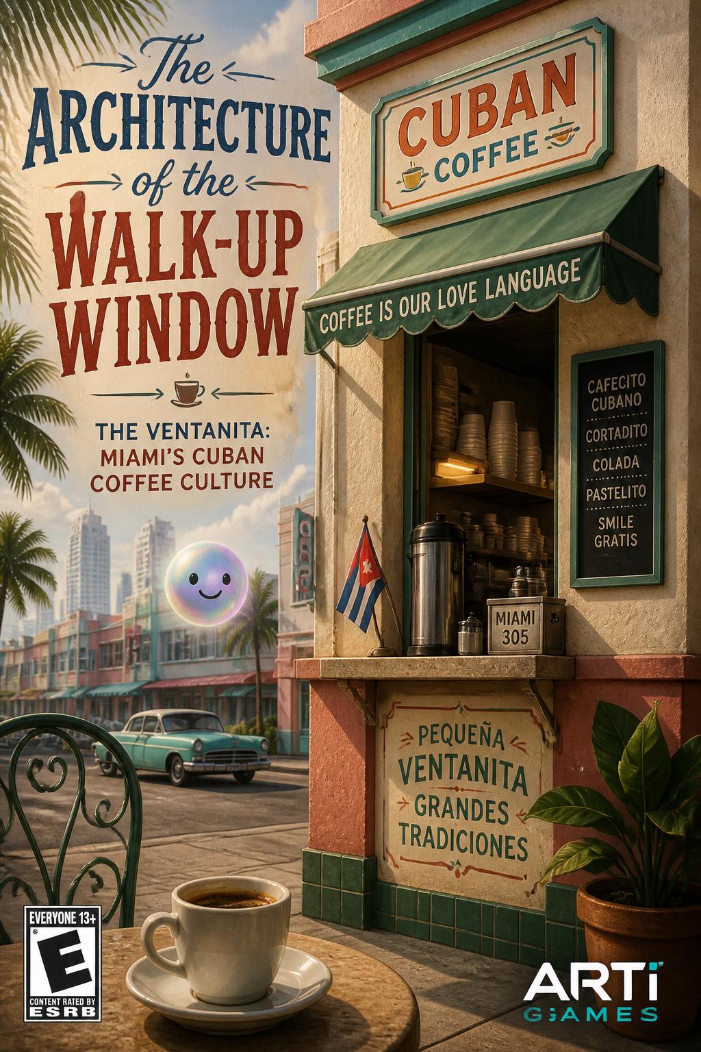 The architecture of the walk-up window