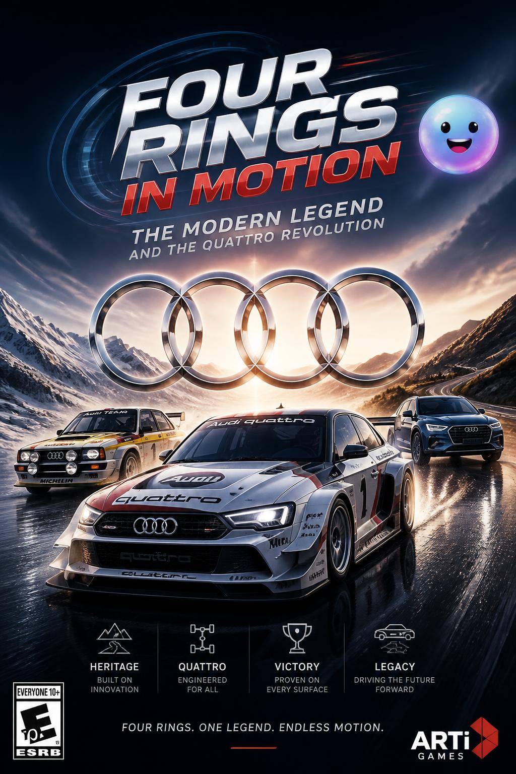 Four Rings in Motion