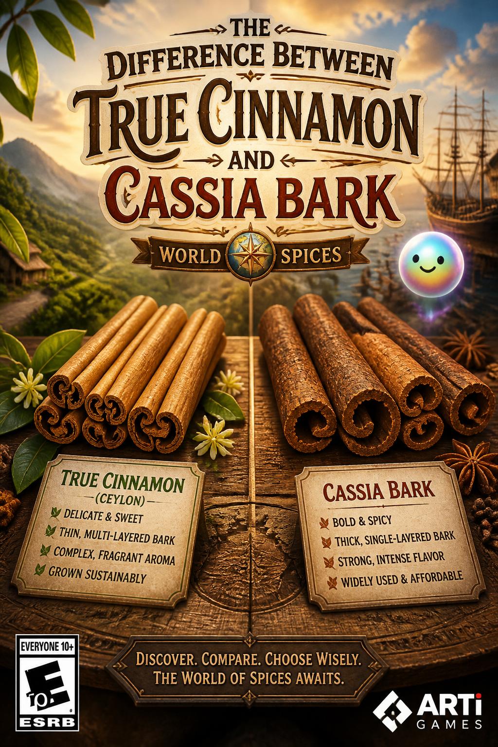 The difference between true cinnamon and cassia bark
