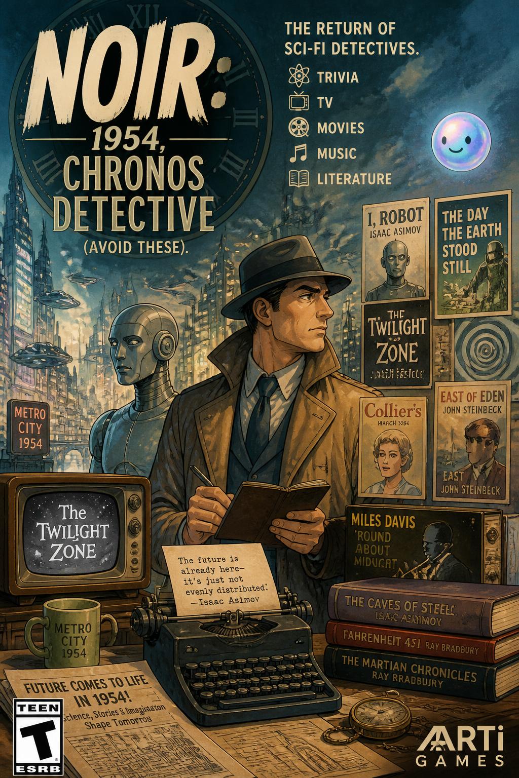 Noir: 1954, Chronos Detective (Avoid these).