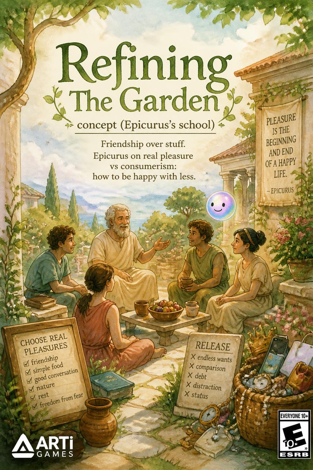*   *Refining The Garden concept (Epicurus's school