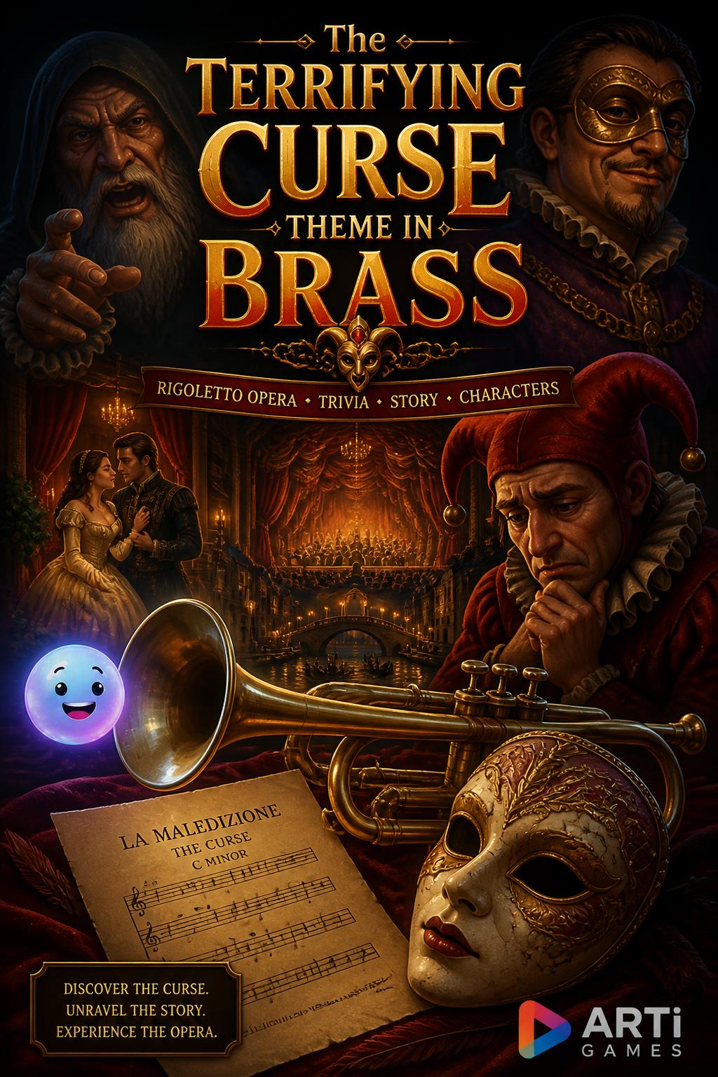The terrifying curse theme in brass