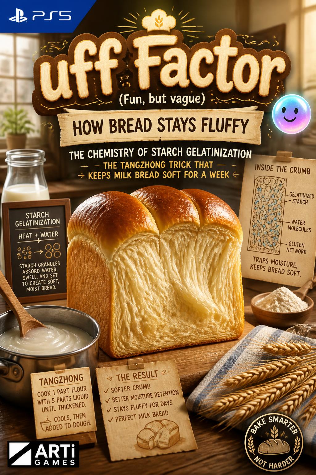 uff Factor (Fun, but vague)
* How Bread Stays Fluffy