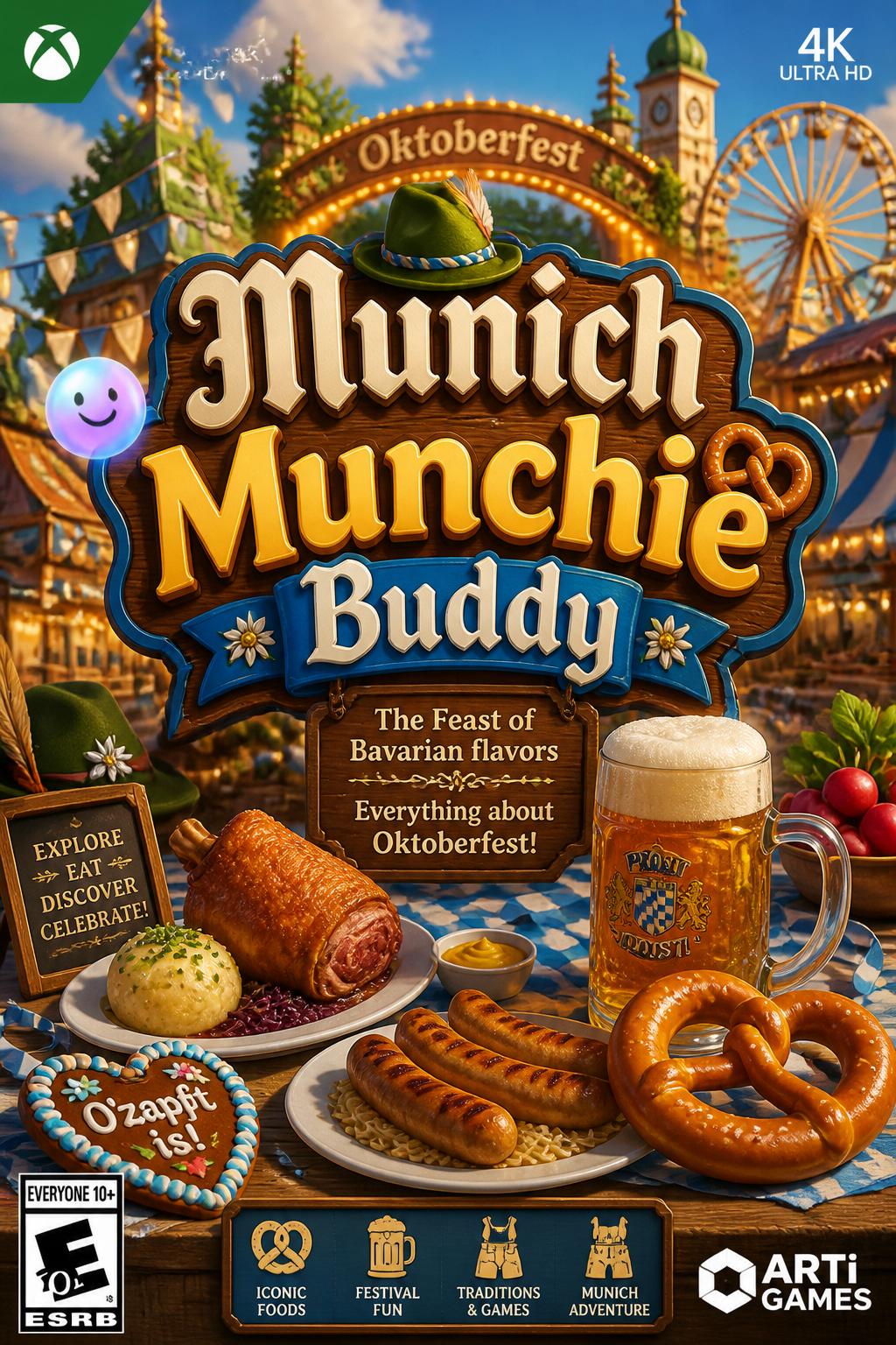 Munich Munchie Buddy (3 words)
* *Idea 9:*