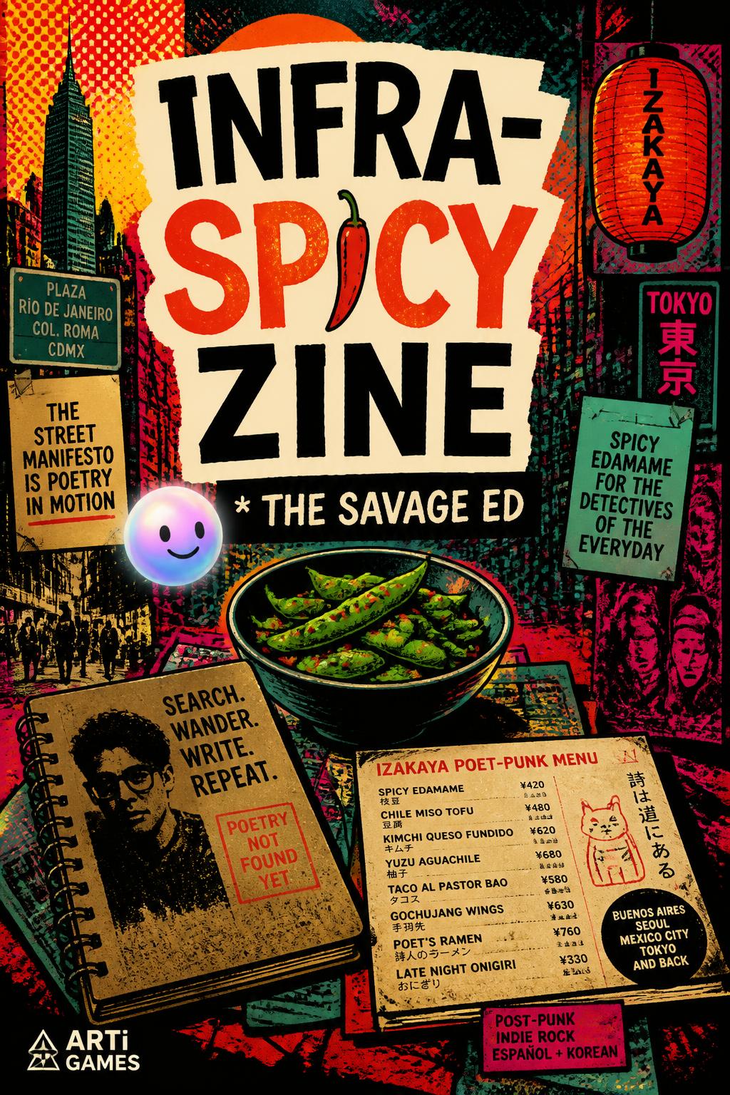 Infra-Spicy Zine (3 words).
        *   The Savage Ed