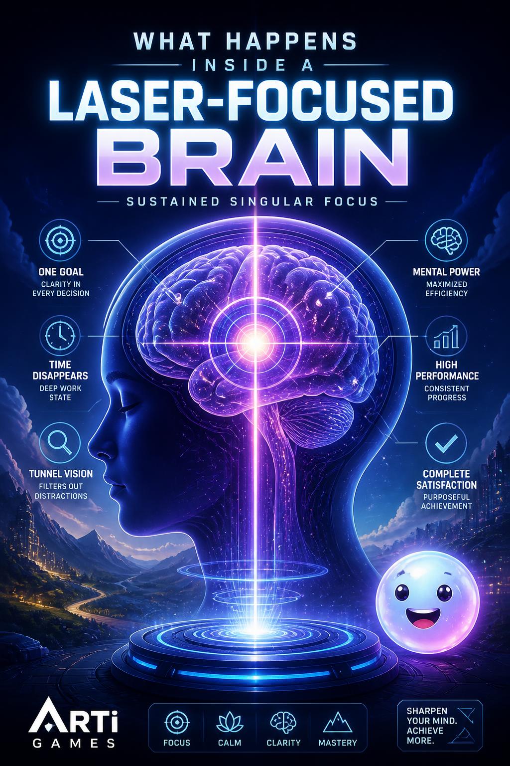 What happens inside a laser-focused brain