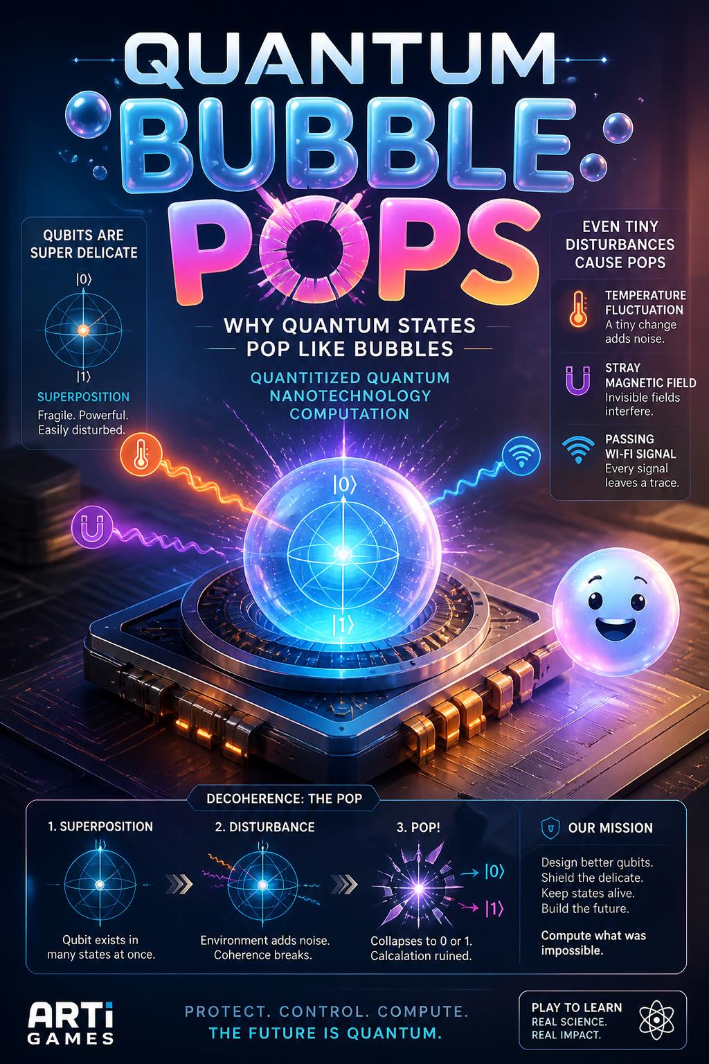 Quantum Bubble Pops