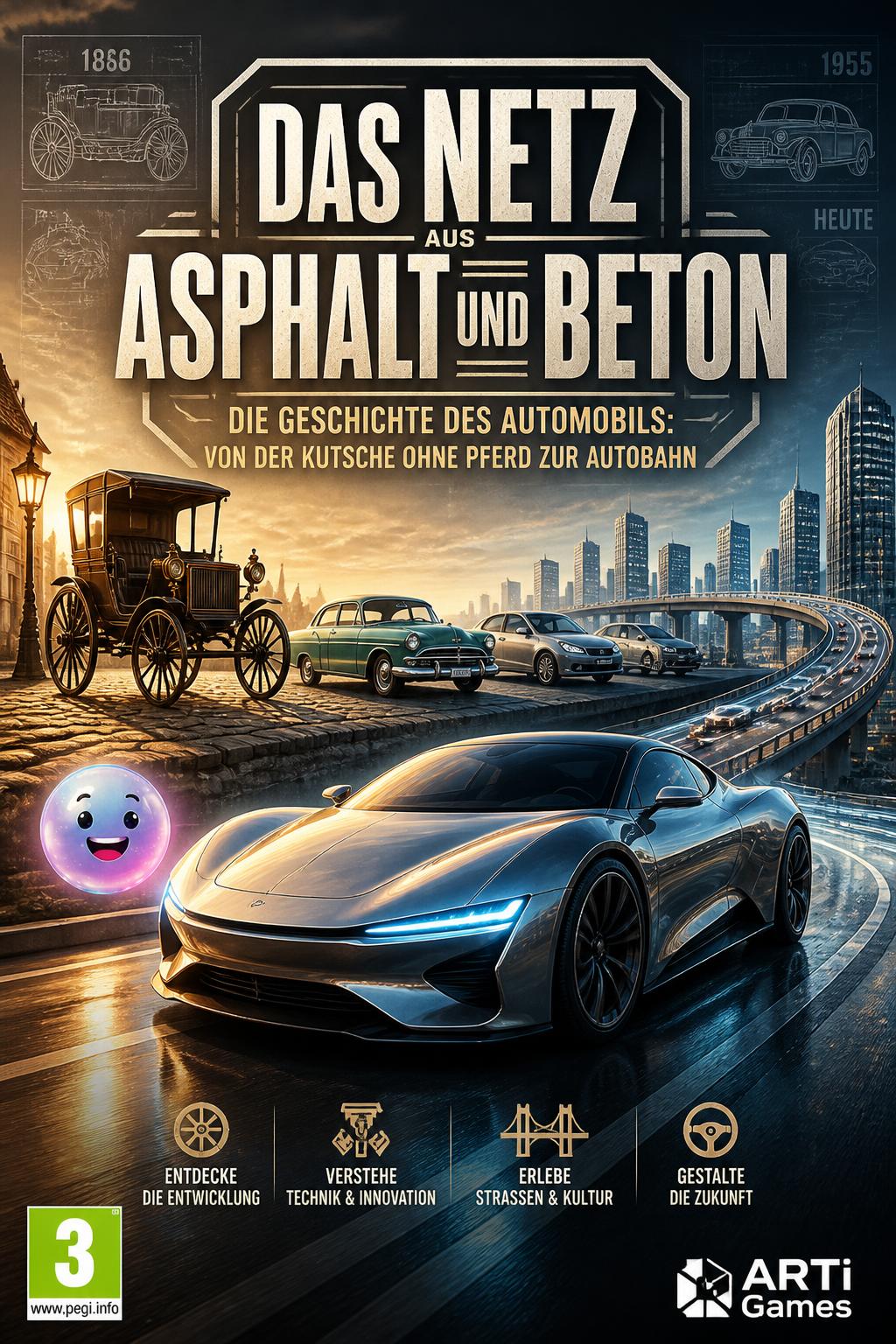Das Netz aus Asphalt und Beton