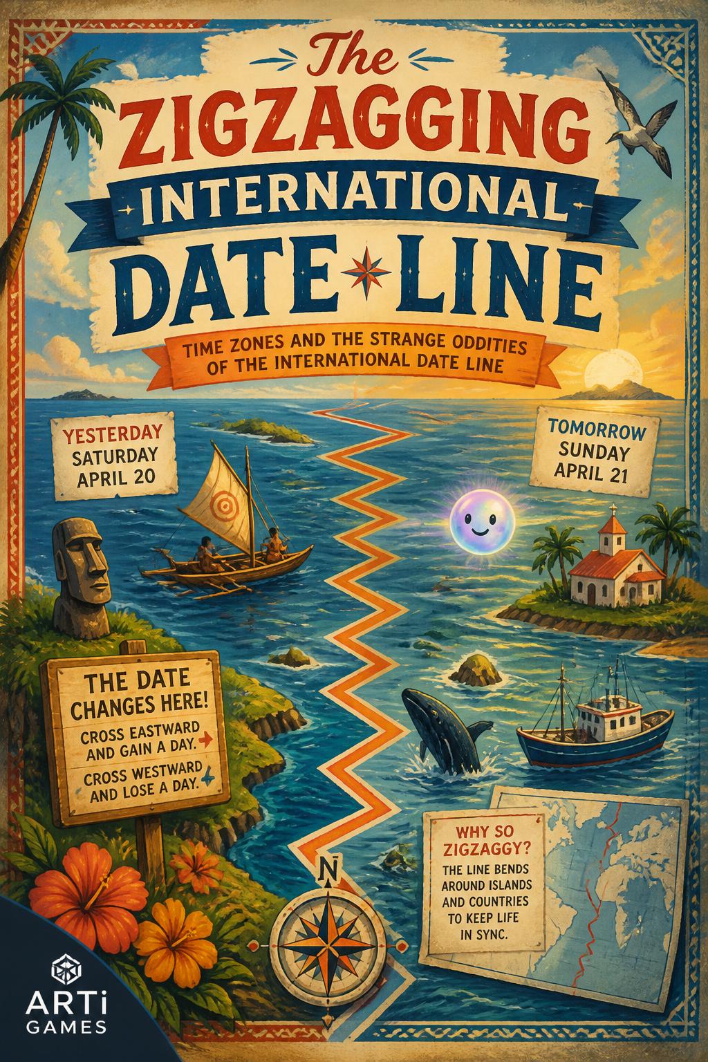 The zigzagging International Date Line