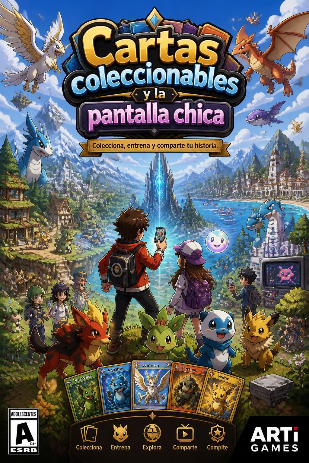 Cartas coleccionables y la pantalla chica
