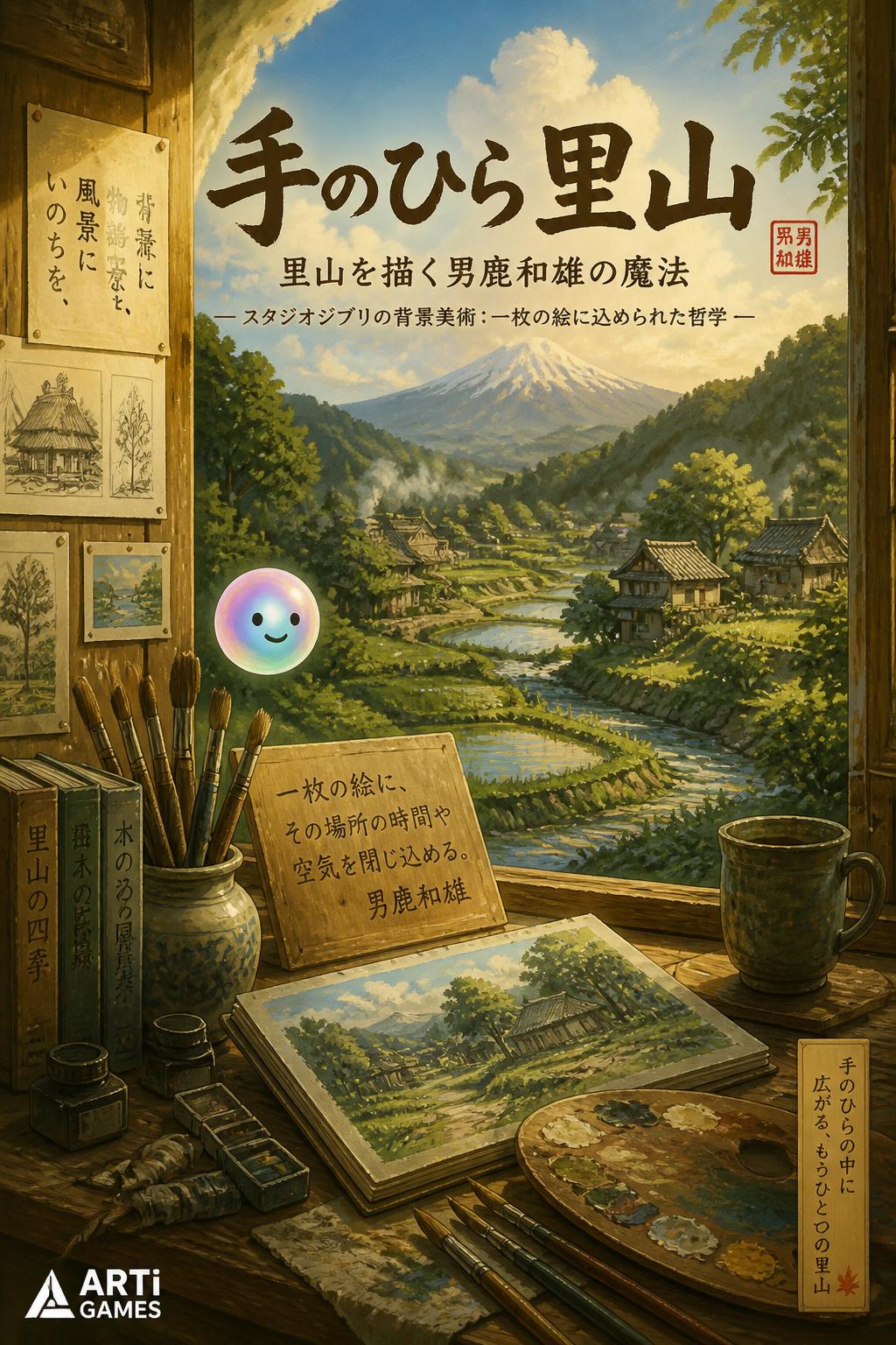 手のひら里山 (Oga-san's Palm Satoyama) - 3 words