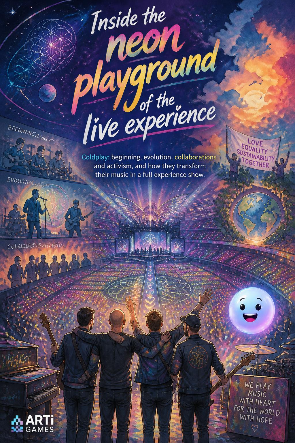 Inside the neon playground of the live experience