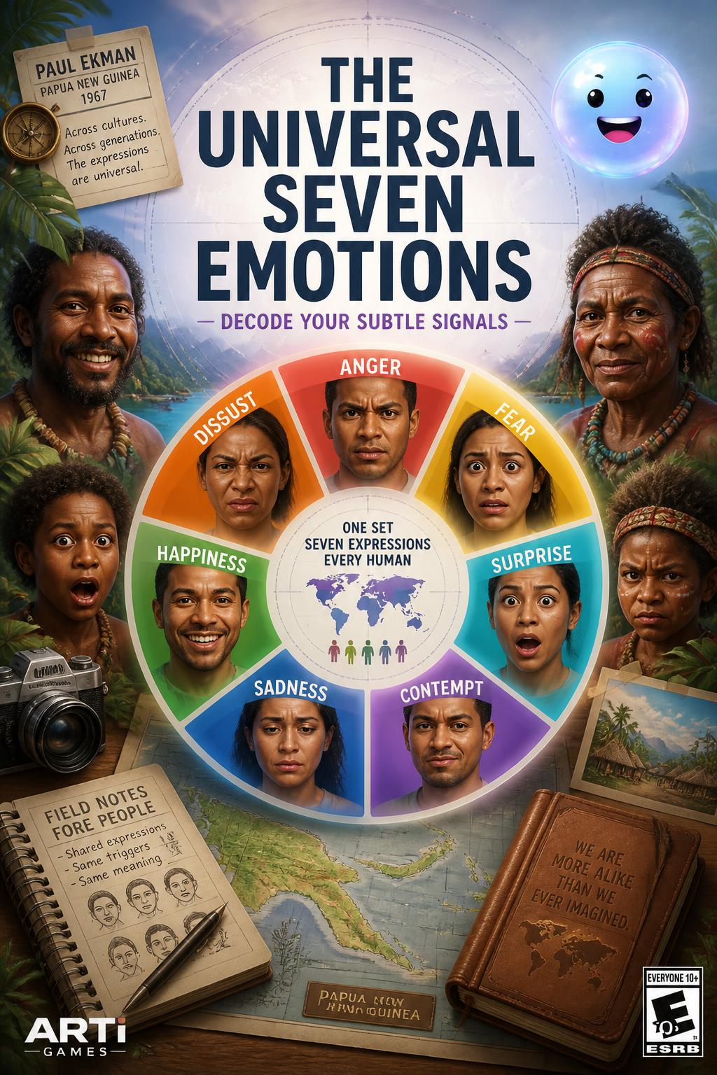 The universal seven emotions