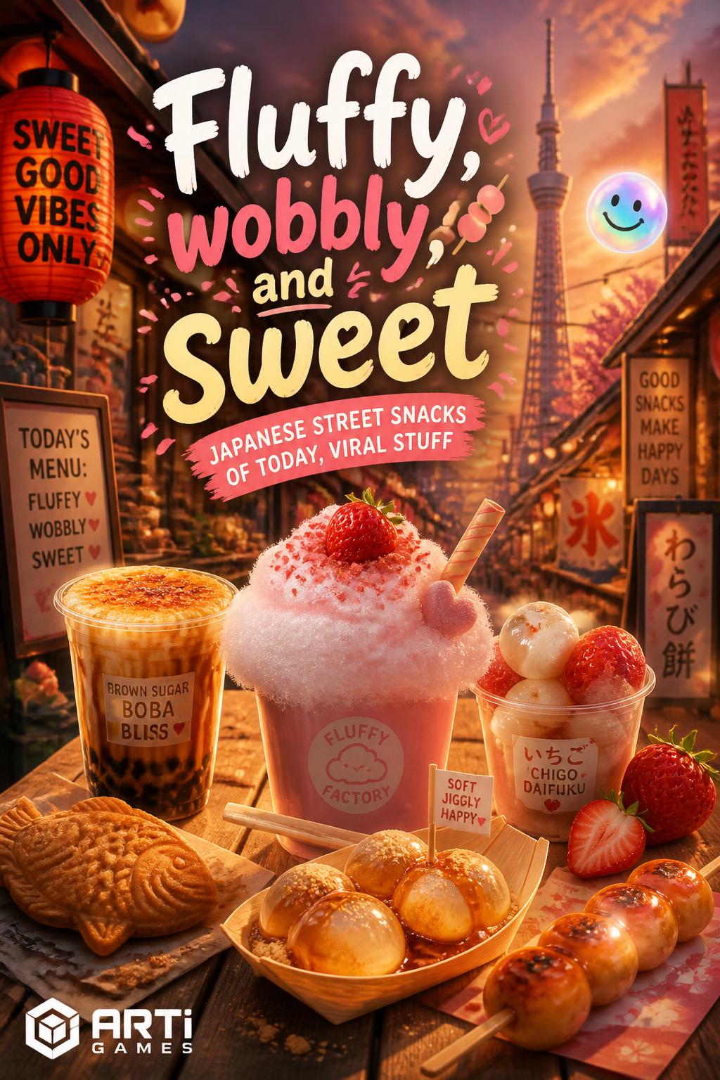 Fluffy, wobbly, and sweet