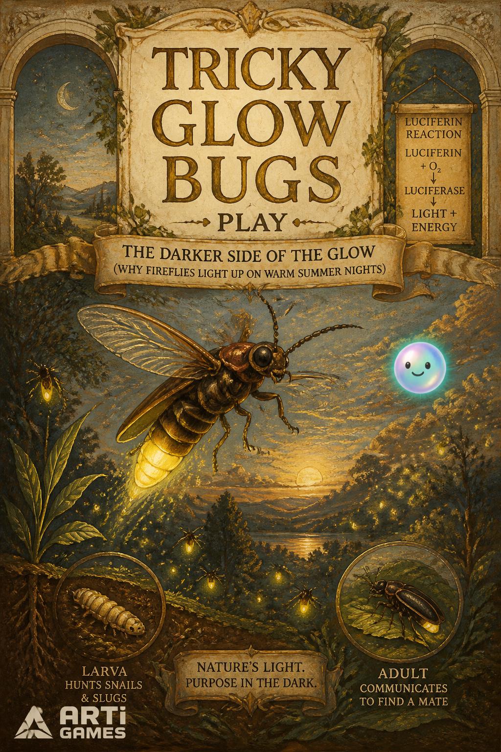 :**
* Tricky Glow Bugs - 3 words. Play