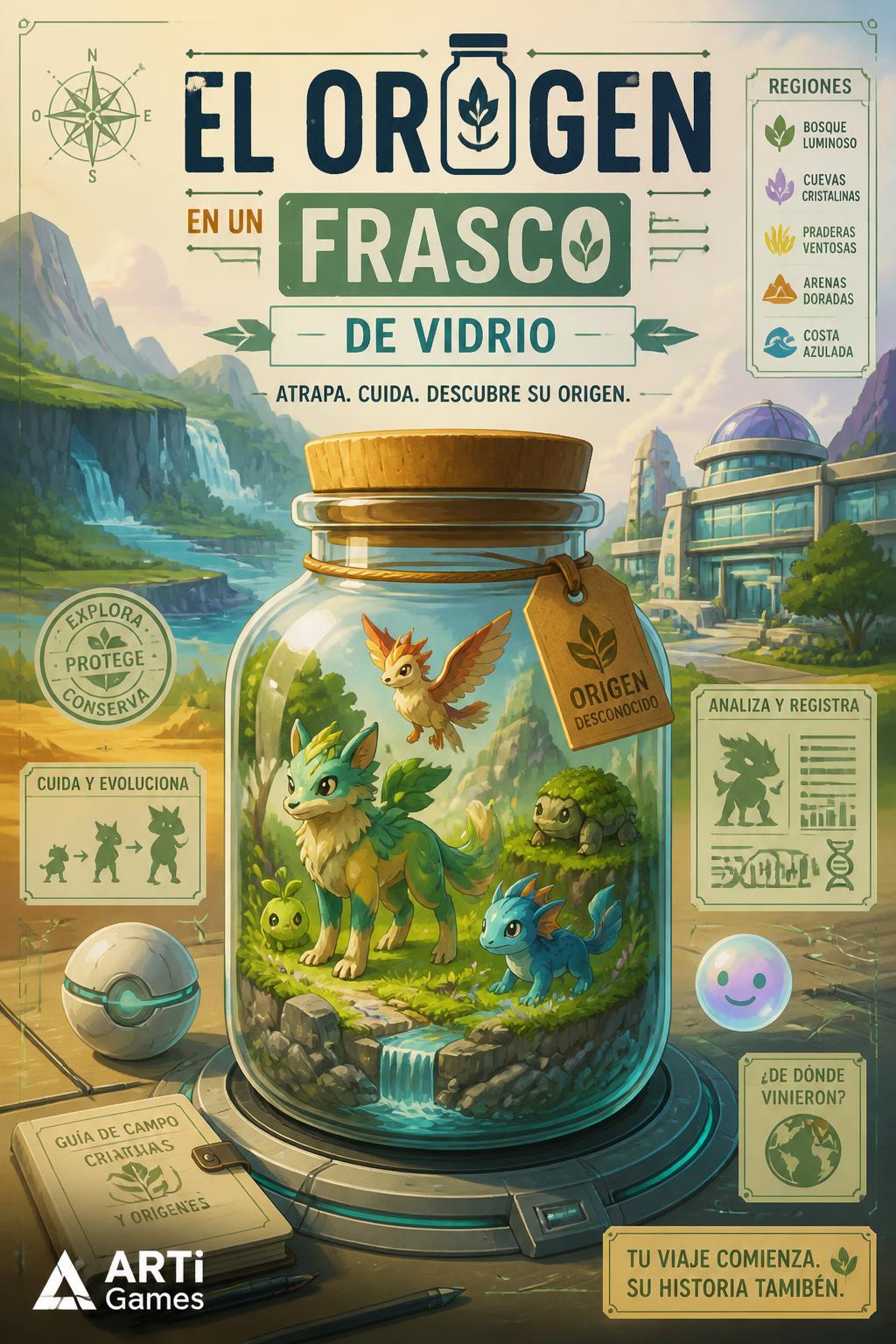 *   *Idea 4: Pokemon-like + Jar + Origin*
        *