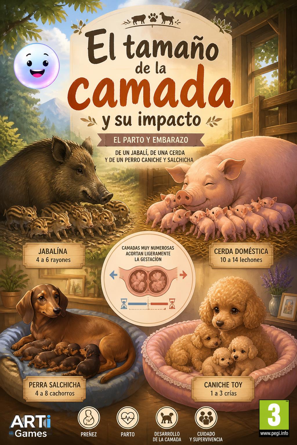 El tamaño de la camada y su impacto
