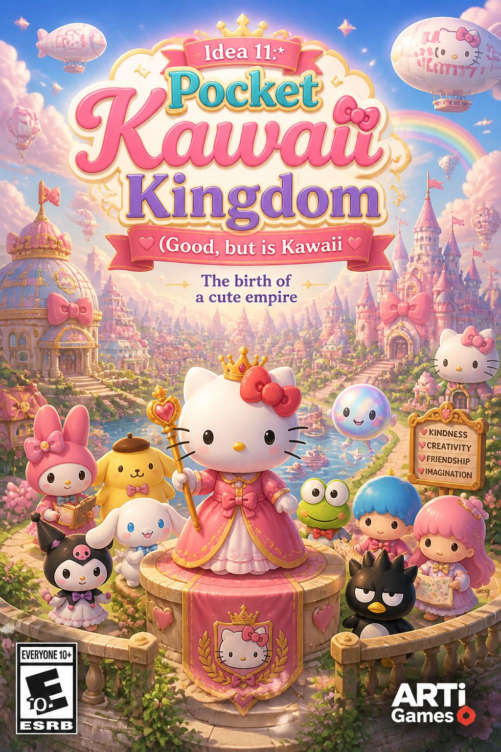Idea 11:* Pocket Kawaii Kingdom (Good, but is Kawaii
