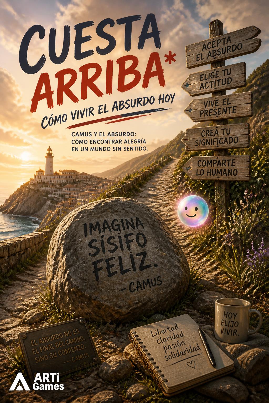 Cuesta Arriba* (Uphill) - 2 words.
    *   *R