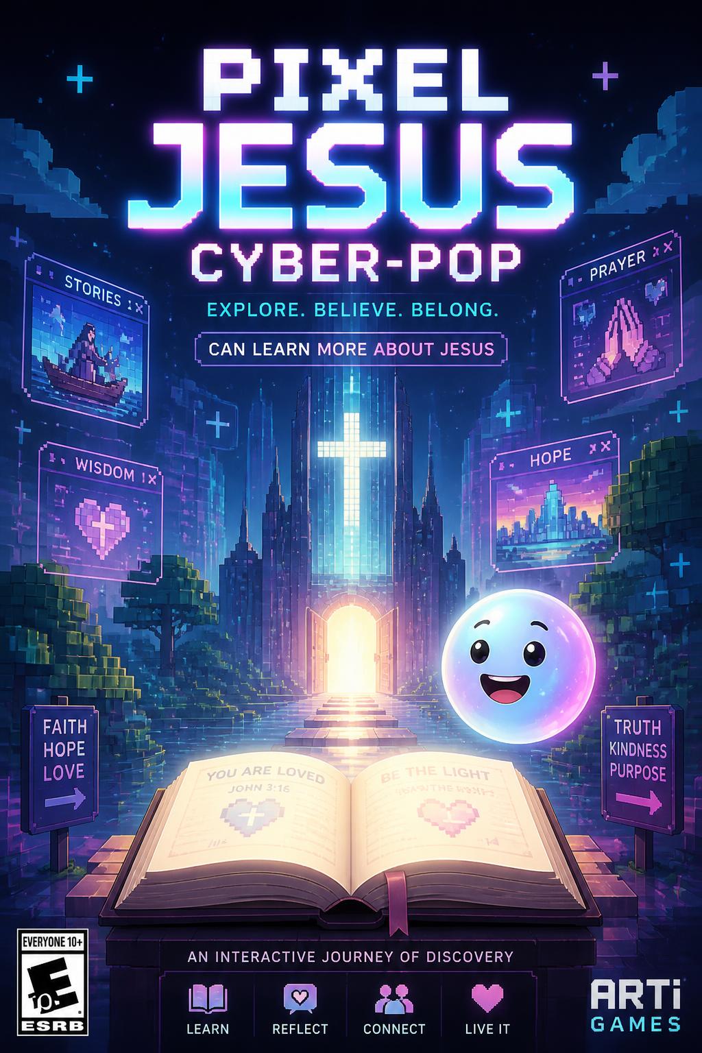 Pixel Jesus Cyber-Pop
