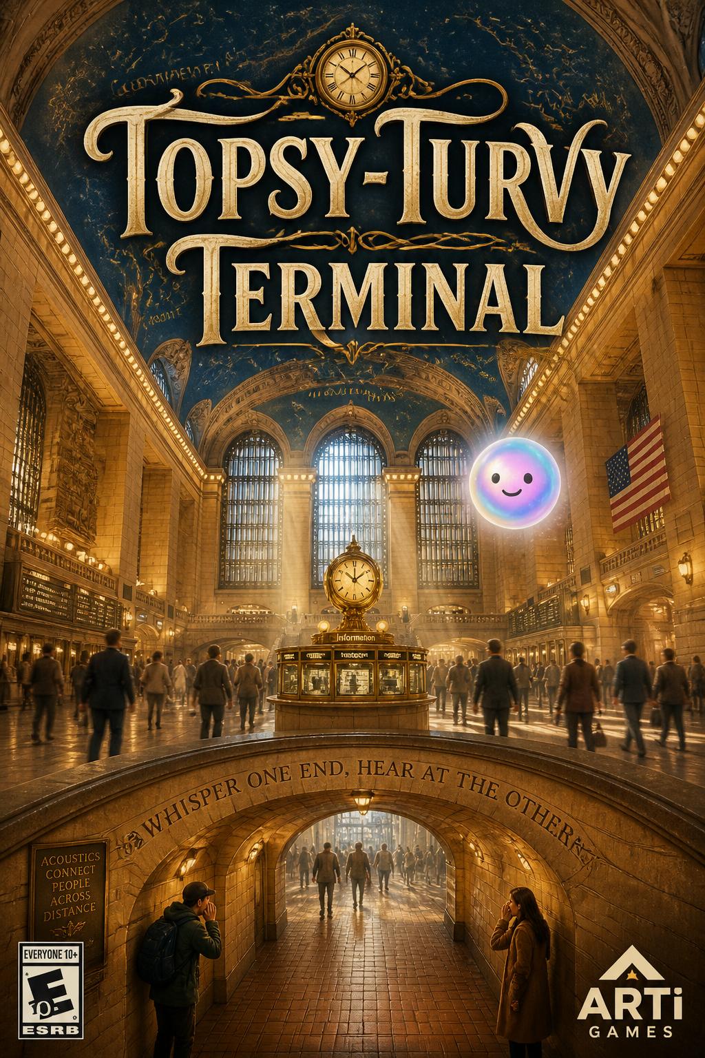 4 words? No, 3 words)
* Topsy-Turvy Terminal